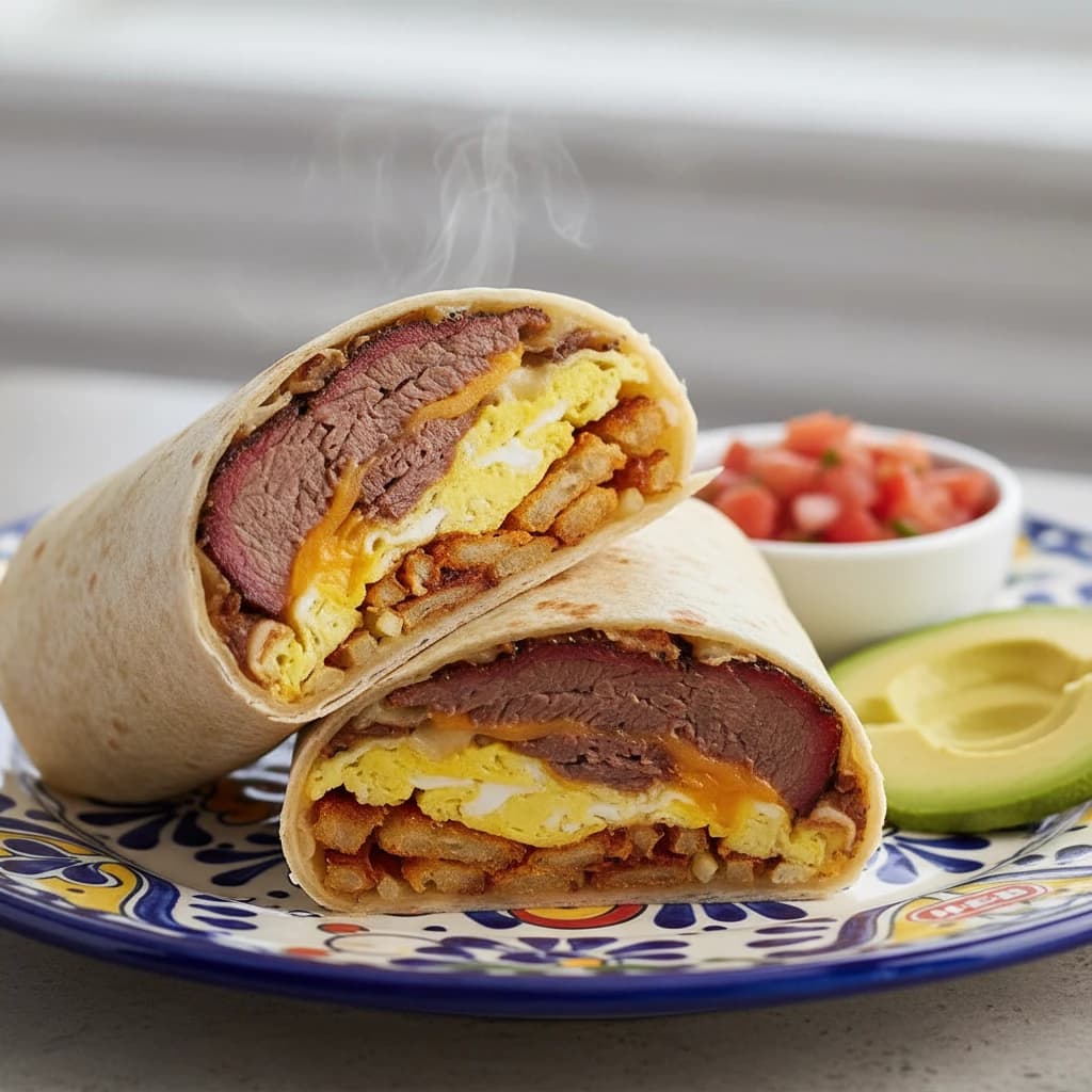 The Ultimate Brisket Breakfast Burrito with H-E-B® Tortillas
