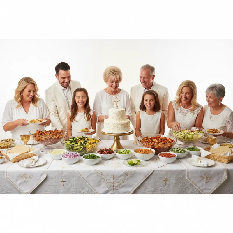 First Communion celebration taco party