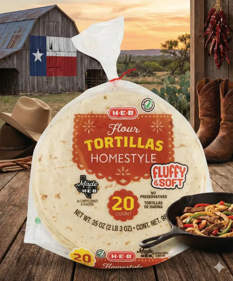 H-E-B Homestyle Flour Tortillas