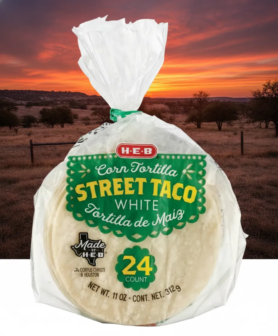 H-E-B Street Taco White Corn Tortillas