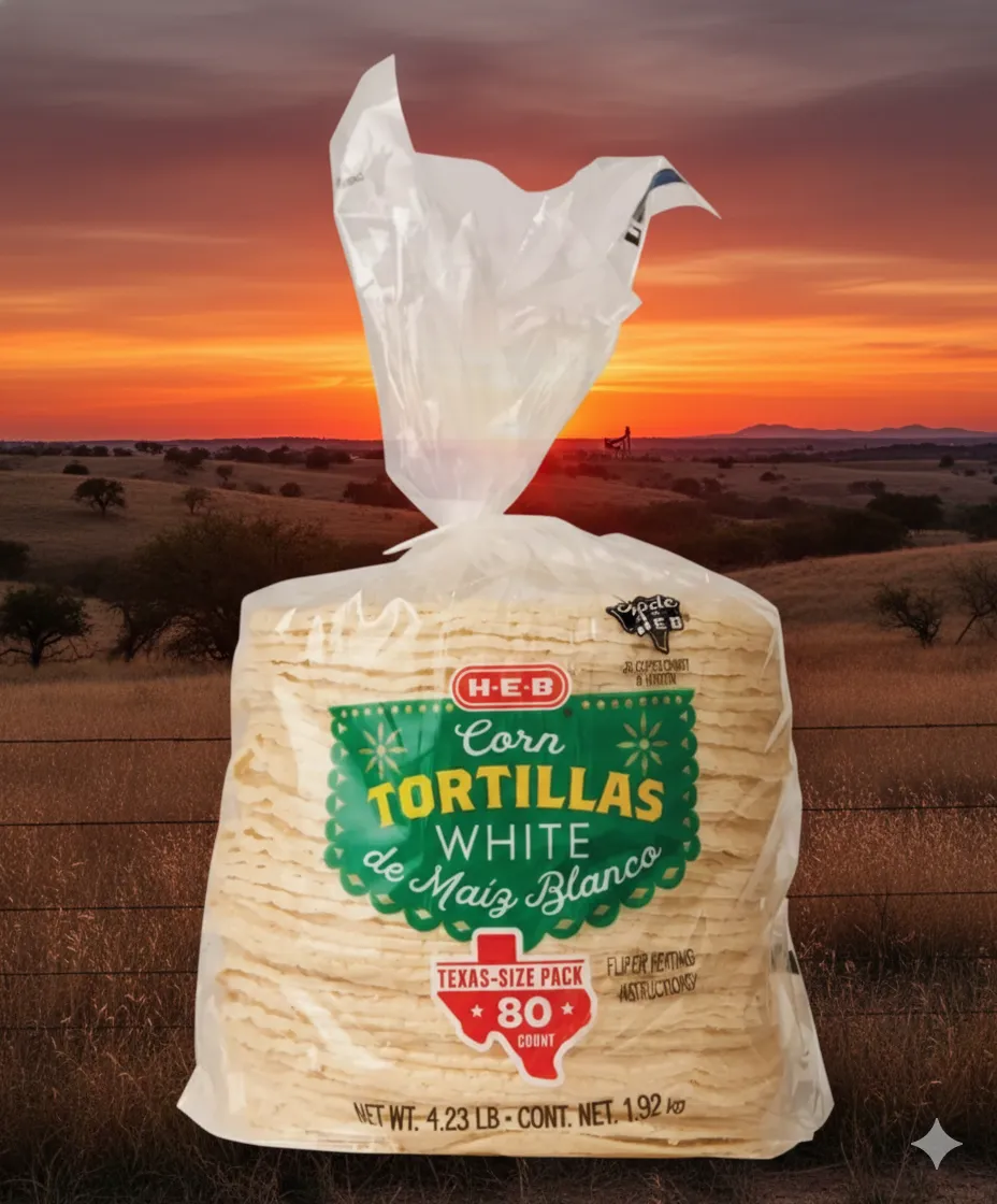 H-E-B White Corn Tortillas - Texas Size