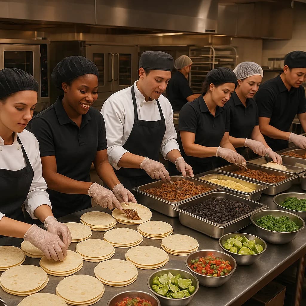 H-E-B Tortillas in use